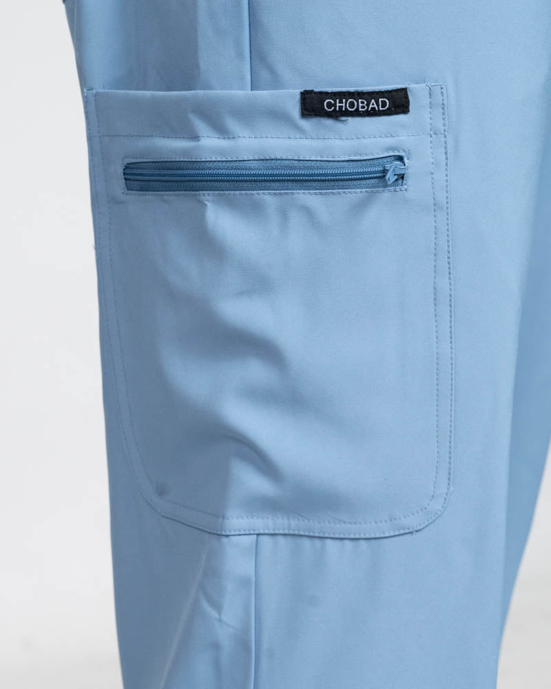 MED BISHOP NECK SCRUB SET